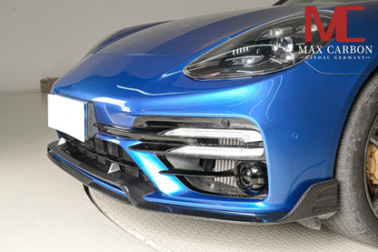 MAX CARBON DRY CARBON front lip spoiler suitable for Porsche Panamera 971 971.1 971.2 Turbo S 