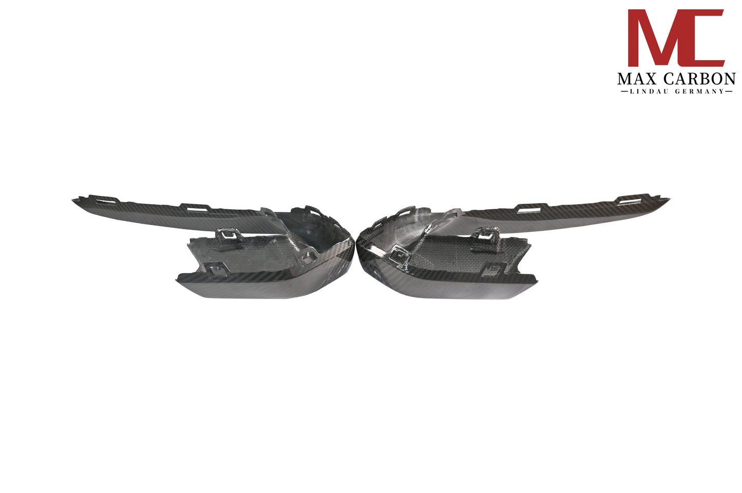 MAX CARBON DRY CARBON front lip corner LED covers replacement suitable for Porsche Panamera 971