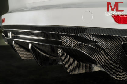 MAX CARBON DRY Carbon Diffuser Rear Diffuser for Porsche Panamera 971