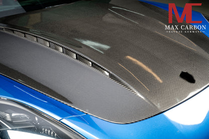 MAX CARBON DRY Carbon Hood Sport Look suitable for Porsche Panamera 971 