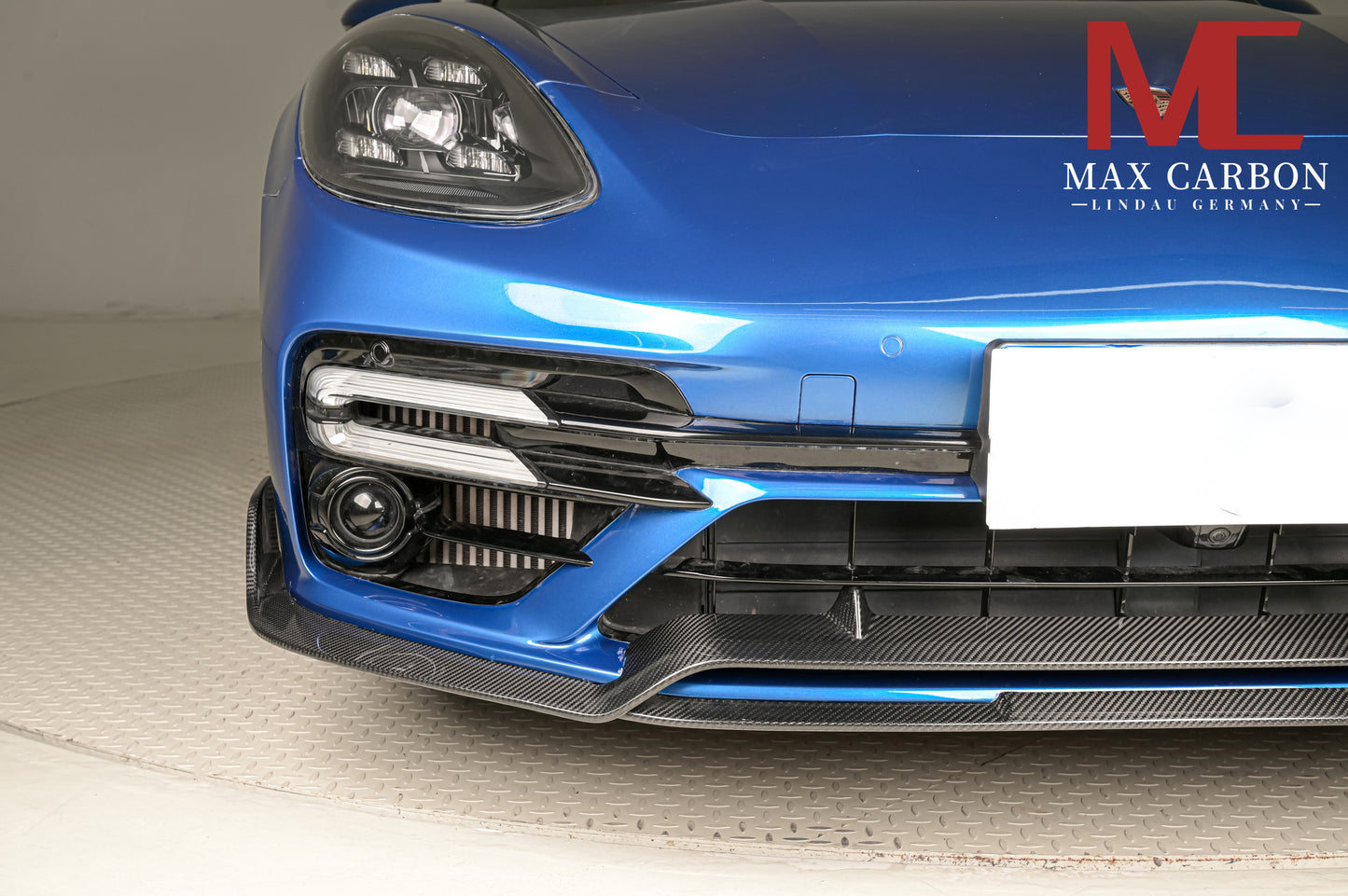 MAX CARBON DRY CARBON front lip spoiler suitable for Porsche Panamera 971 971.1 971.2 Turbo S 