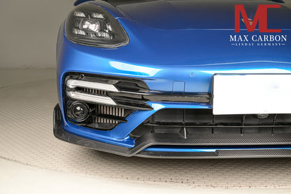 MAX CARBON DRY CARBON front lip spoiler suitable for Porsche Panamera 971 971.1 971.2 Turbo S 