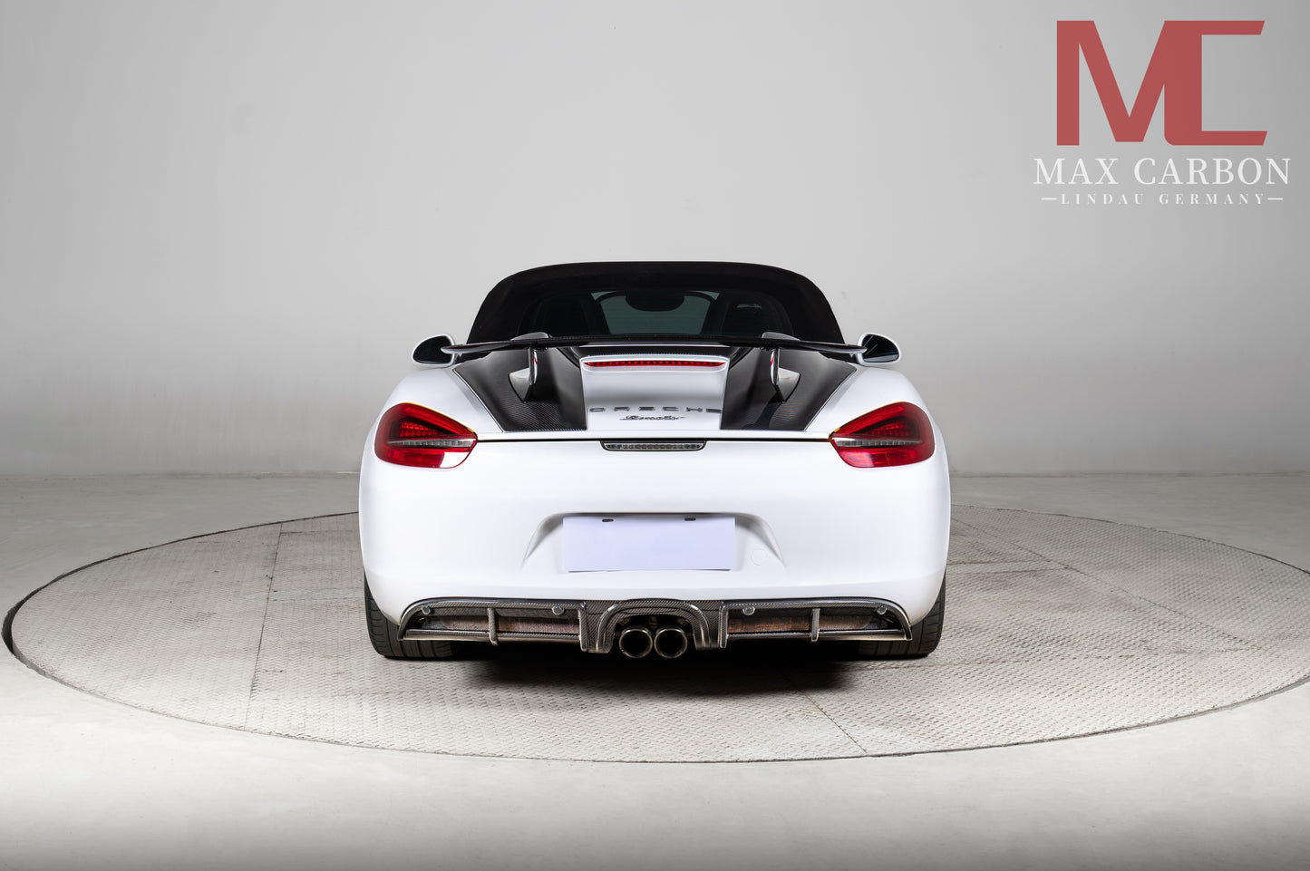 MAX CARBON DRY Carbon rear diffuser for Porsche 981 Cayman Boxster S GTS 3 years warranty 