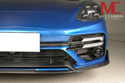 MAX CARBON DRY CARBON front lip spoiler suitable for Porsche Panamera 971 971.1 971.2 Turbo S 