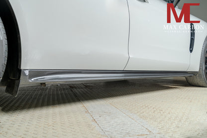 MAX CARBON DRY CARBON side skirts suitable for Porsche Panamera 971 976 