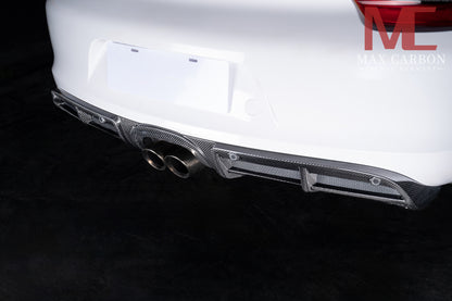MAX CARBON DRY Carbon rear diffuser for Porsche 981 Cayman Boxster S GTS 3 years warranty 