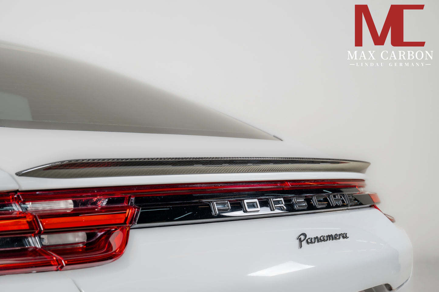 MAX CARBON DRY Carbon rear lip spoiler suitable for Porsche Panamera 971, 4S