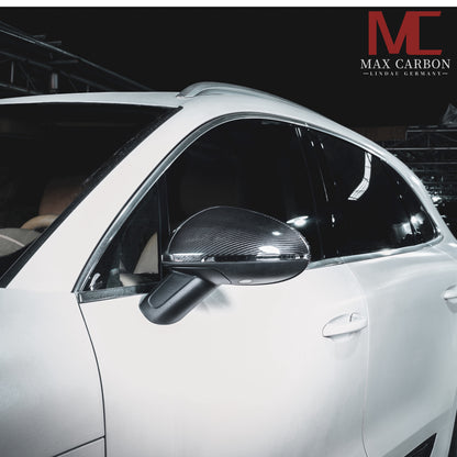 MC Performance MAX CARBON replacement mirror caps for Porsche Macan 95B GTS Turbo S