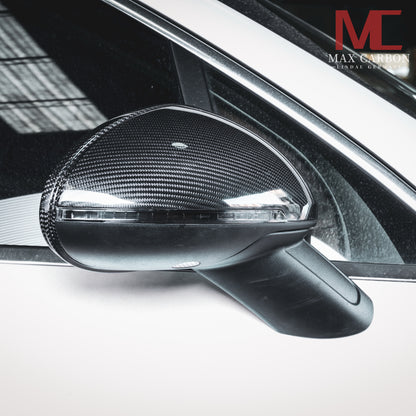 MC Performance MAX CARBON replacement mirror caps for Porsche Macan 95B GTS Turbo S