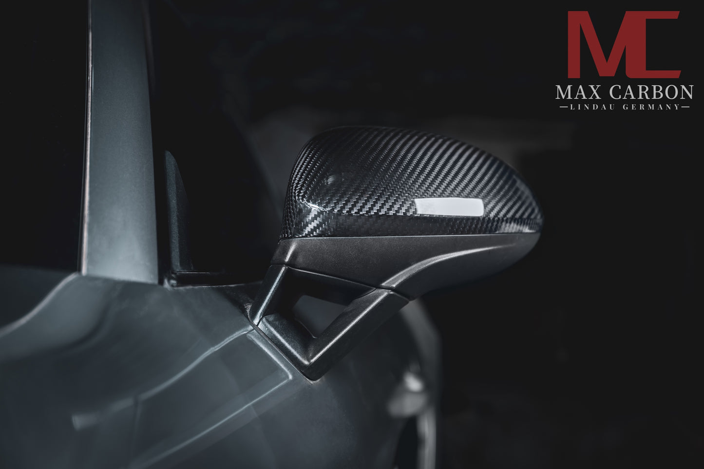 MAX CARBON Performance real dry carbon replacement mirror caps for Porsche 718 982 Boxster Cayman