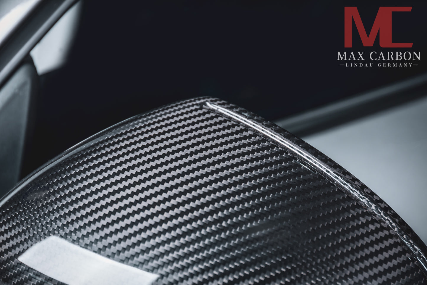 MAX CARBON Performance real dry carbon replacement mirror caps for Porsche 718 982 Boxster Cayman