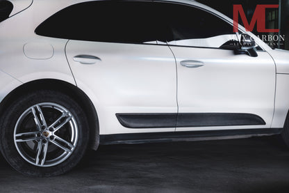 MAX CARBON Dry Carbon Door Trims Side Skirts Replacement for Porsche Macan 95B S GTS Turbo GT OEM Design 