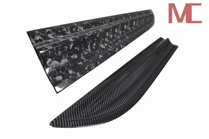MAX CARBON Dry Carbon Door Strips Side Skirts Replacement for Porsche Macan 95B 95B.2 S Turbo GTS Model from 2018 to 2021 including 3 years warranty 