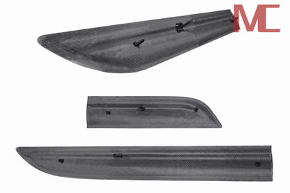 MAX CARBON Dry Carbon Door Strips Side Skirts Replacement for Porsche Macan 95B 95B.2 S Turbo GTS Model from 2018 to 2021 including 3 years warranty 