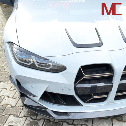 MAX CARBON Dry Carbon Prepreg Front Attachment Front Lip One Piece for BMW G80 G81 G82 G83 M3 M4