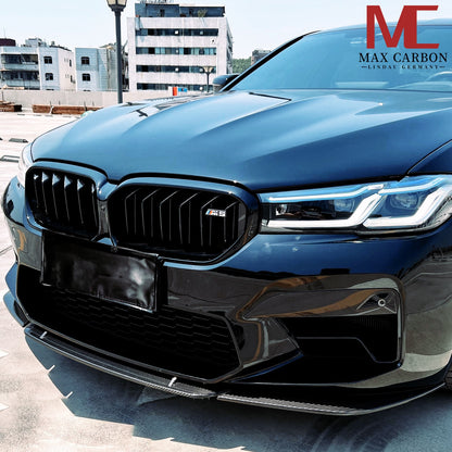 MAX CARBON Dry Carbon sporty large front lip front spoiler suitable for BMW M5 F90 LCI