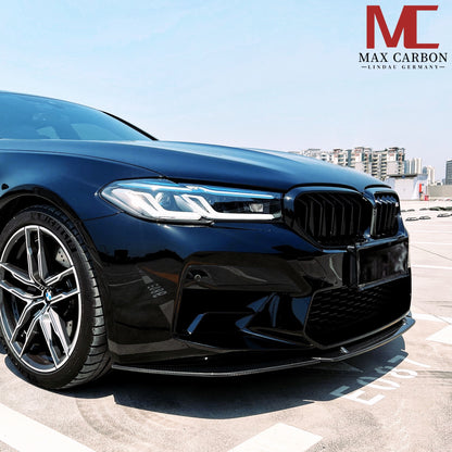 MAX CARBON Dry Carbon sporty large front lip front spoiler suitable for BMW M5 F90 LCI