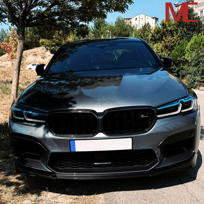 MAX CARBON Dry Carbon large front lip set suitable for BMW M5 F90 only LCI