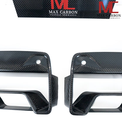 MAX CARBON Dry Carbon Front Air Intake Cover Attachment suitable for BMW M5 F90 LCI 