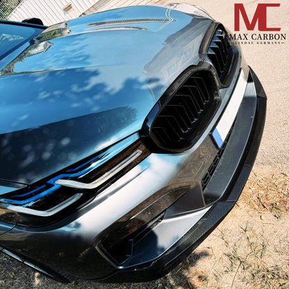 MAX CARBON Dry Carbon large front lip set suitable for BMW M5 F90 only LCI