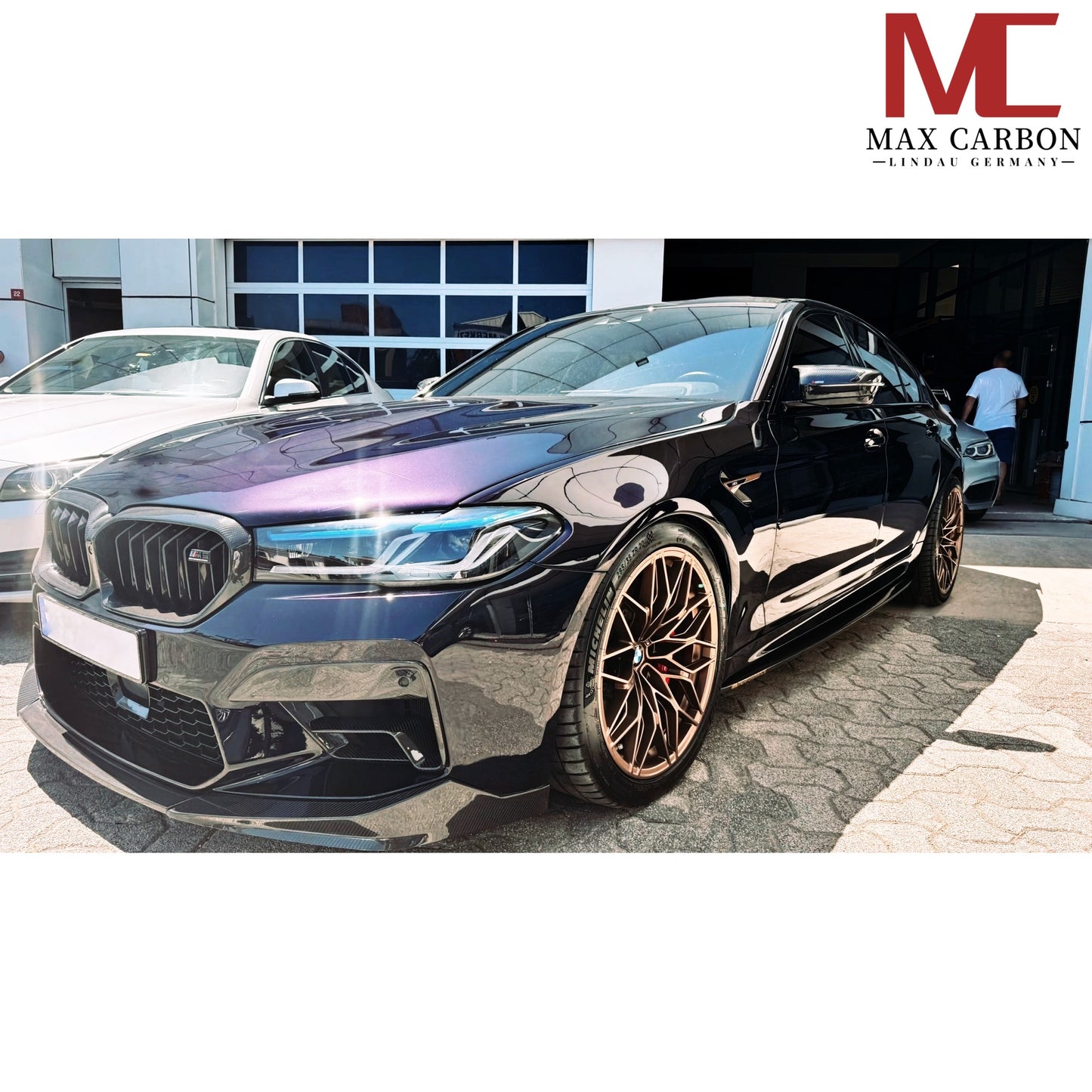 MAX CARBON Dry Carbon Prepreg Replacement Side Skirts Insert for BMW M5 F90 G30 5 Series