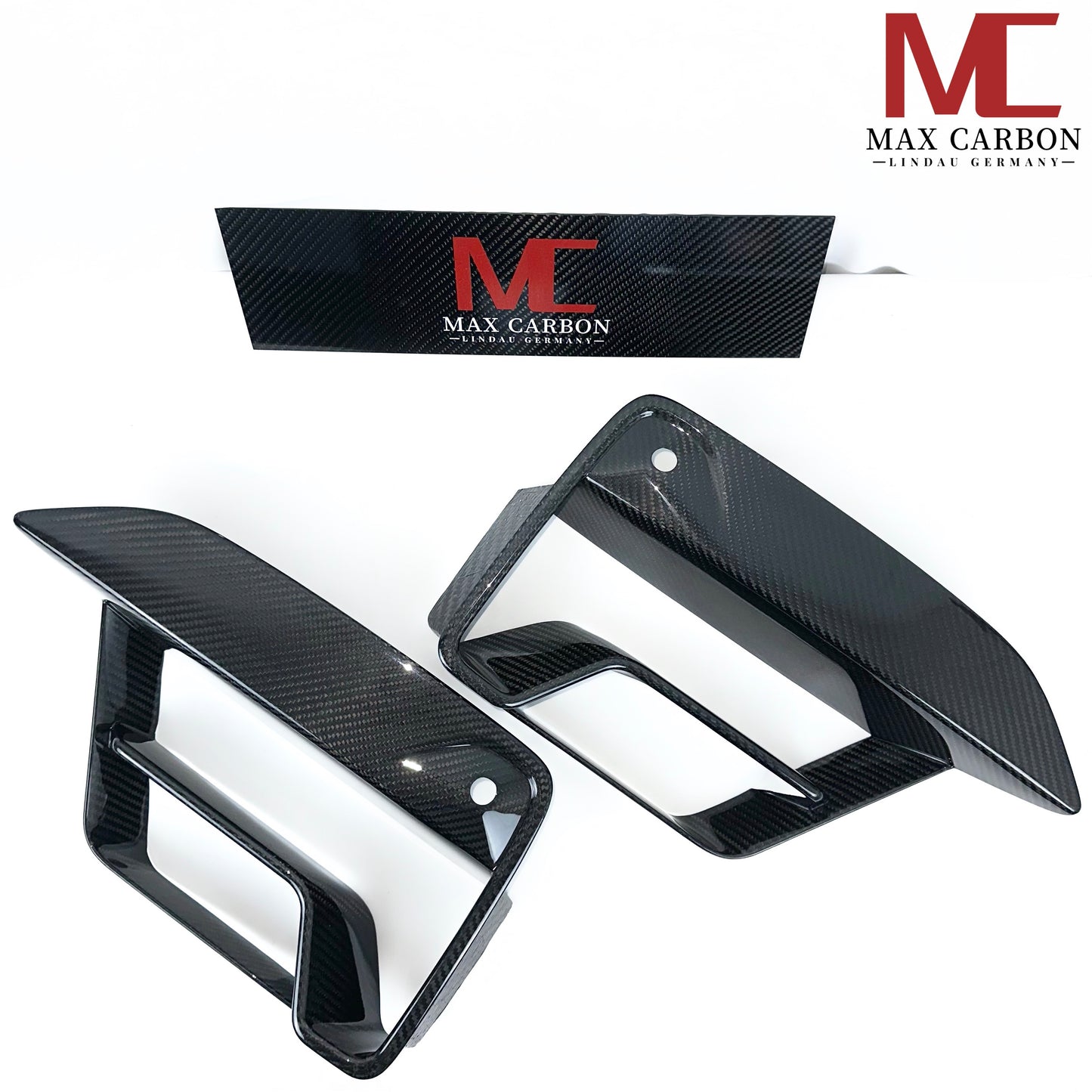 MAX CARBON Dry Carbon Front Air Intake Cover Attachment suitable for BMW M5 F90 LCI 