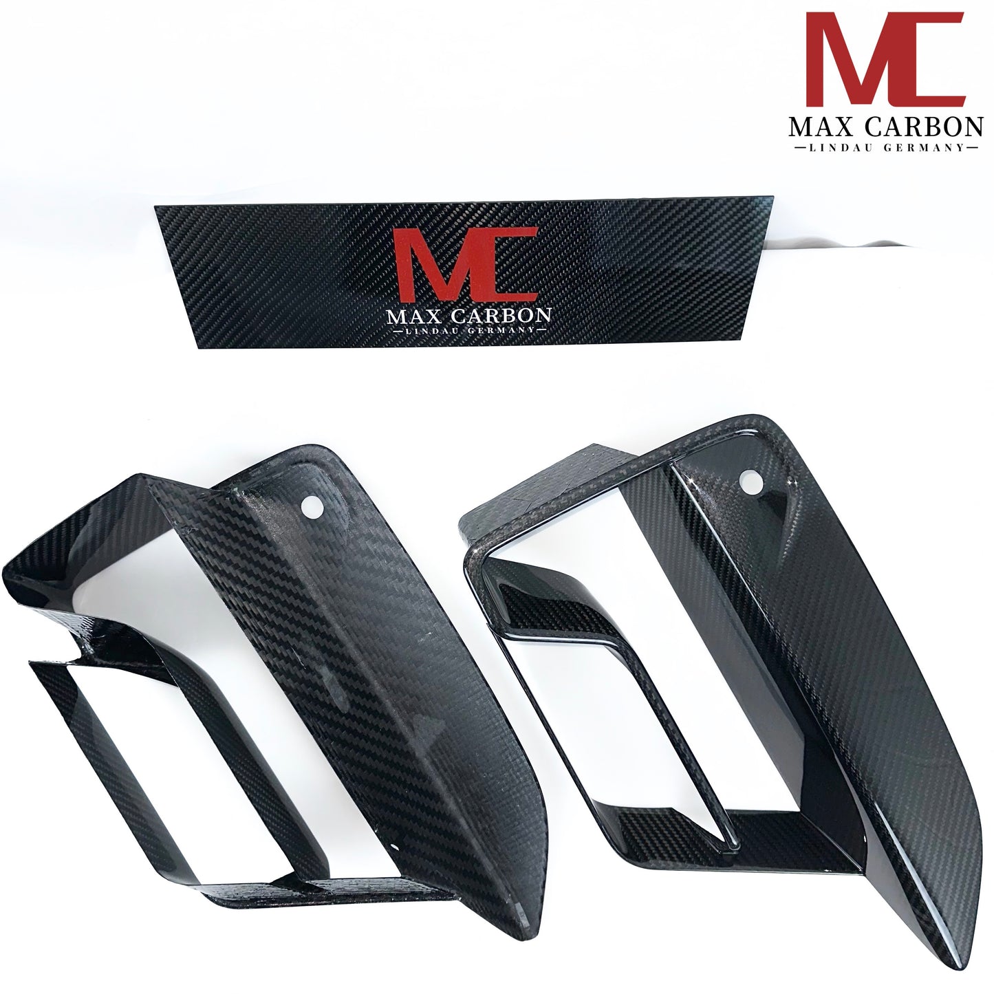 MAX CARBON Dry Carbon Front Air Intake Cover Attachment suitable for BMW M5 F90 LCI 