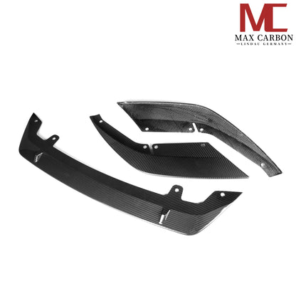 MAX CARBON Dry Carbon sporty large front lip front spoiler suitable for BMW M5 F90 LCI