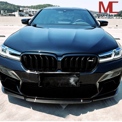 MAX CARBON Dry Carbon sporty large front lip front spoiler suitable for BMW M5 F90 LCI