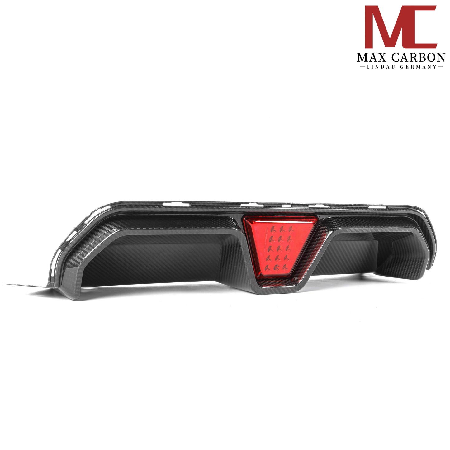 MAX CARBON Dry Carbon Diffuser Rear Diffuser suitable for BMW M5 F90 incl. LCI and CS with LED 