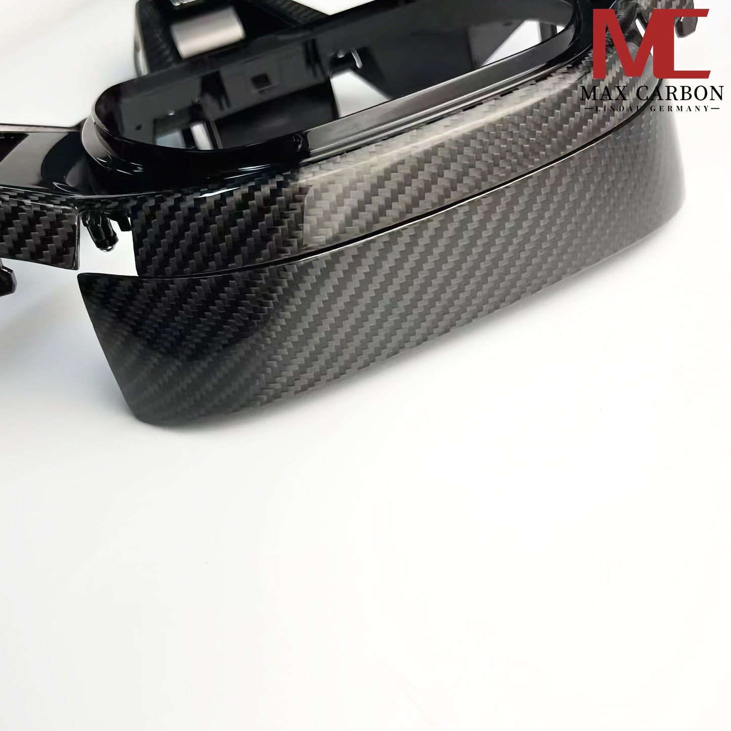 MAX CARBON Dry Carbon Prepreg Steering Wheel Upper Cover Clasp Replacement for BMW M2 G87 M3 G80 G81 M4 G82 G83 M5 F90 M8 F92 F93 F91 X3M F97 X4M F98 X5M F95 X6M F96 XM 