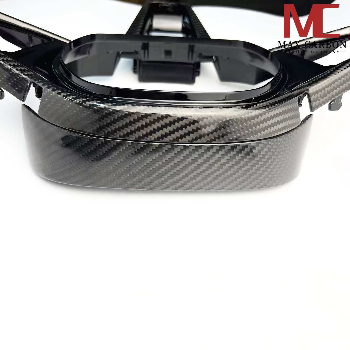 MAX CARBON Dry Carbon Prepreg Steering Wheel Upper Cover Clasp Replacement for BMW M2 G87 M3 G80 G81 M4 G82 G83 M5 F90 M8 F92 F93 F91 X3M F97 X4M F98 X5M F95 X6M F96 XM 