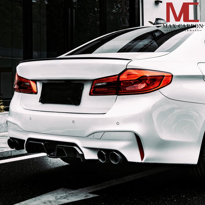 MAX CARBON Dry Carbon Rear Spoiler Lip Rear Spoiler suitable for BMW M5 F90 incl. CS G30 LCI 