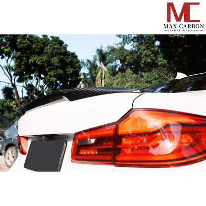MAX CARBON Dry Carbon Rear Spoiler Lip Rear Spoiler suitable for BMW M5 F90 incl. CS G30 LCI 