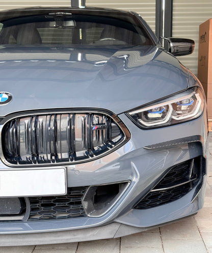 MAX CARBON Performance Real DRY CARBON PrePreg Front Lip Flick for BMW G14 G15 G16 M850