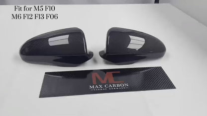 MAX CARBON PERFORMANCE MIRROR CAPS Exterior Mirror Cover for BMW M5 F10 M6 F12 F13 F06 