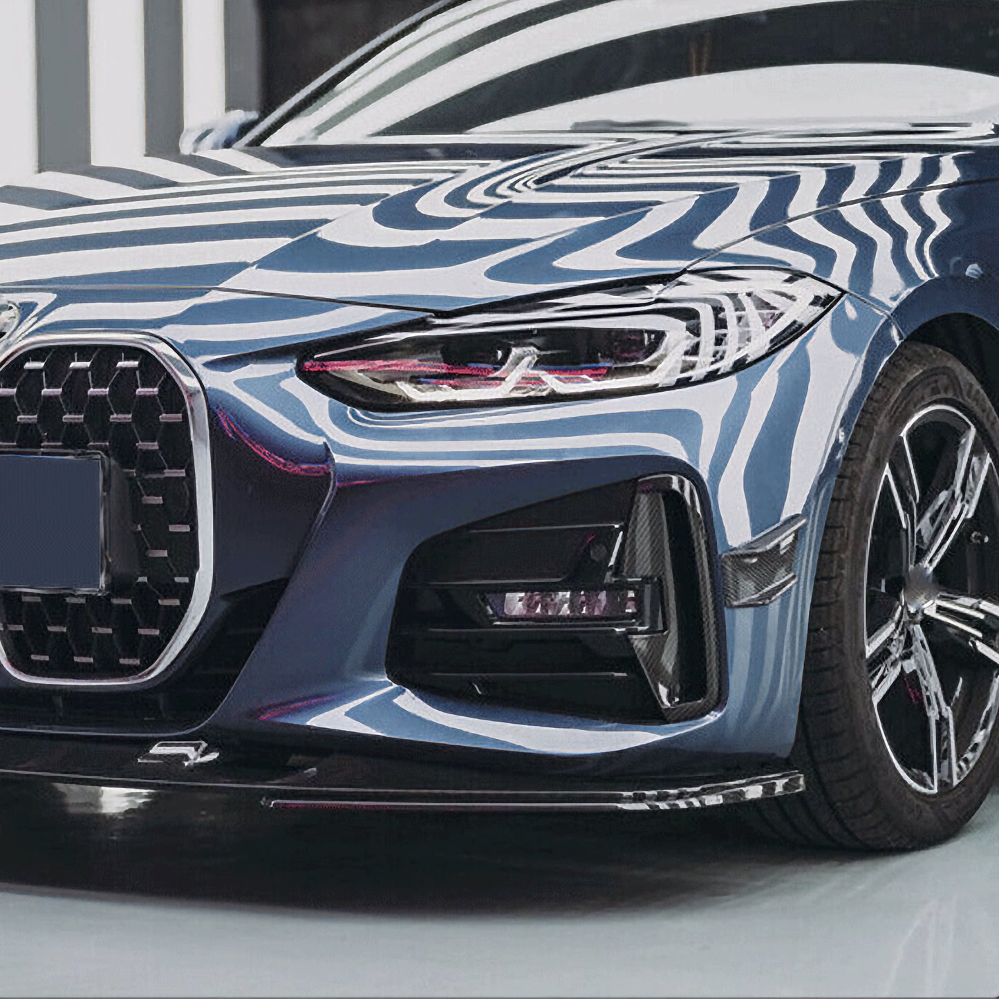 MAX CARBON Performance Front Flaps Performance corner front lip for BMW G22 G23 G26